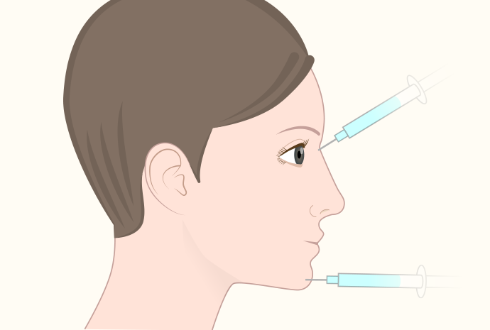 ヒアルロン酸注射で鼻のラインを整える・顎先を作る治療